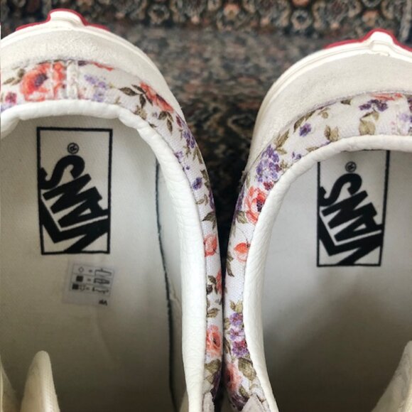 VANS Old Skool Vintage Floral Sidestripe Shoes / Sneakers Canvas / Suede, Size 7 - Picture 11 of 11